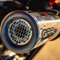 Escape compatible con Husqvarna Norden 901 2022-2024, M3 Inox , Escape legal, homologado, silenciador con db killer desmontable y tubo de conexión específico 