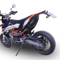 Escape compatible con Ktm Smc 690 R 2007-2016, Furore Nero, Escape completo homologado y legal, incluido db killer extraíble 