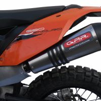 Escape compatible con Ktm Enduro 690 R 2007-2016, Gpe Ann. titanium, Escape legal, homologado, silenciador con db killer desmontable y tubo de conexión específico 