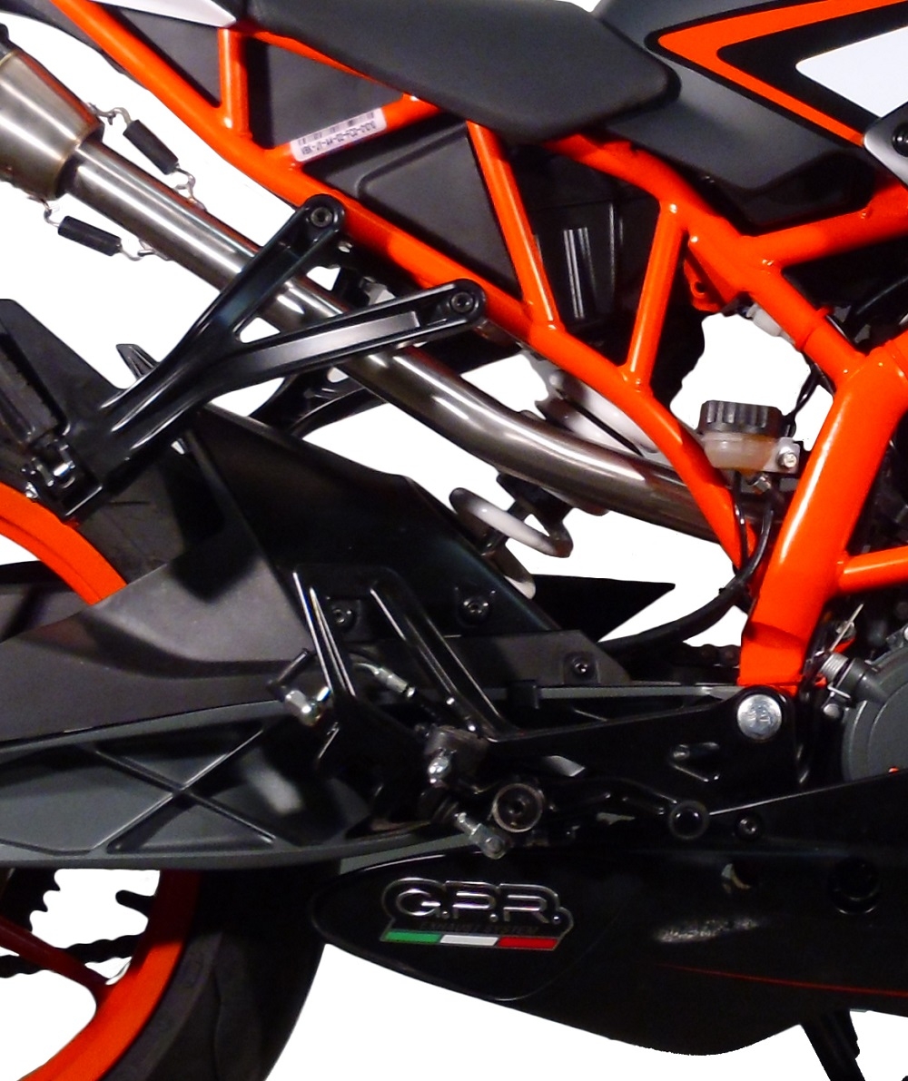 Escape compatible con Ktm Rc 200 2014-2021, Albus Ceramic, Escape legal, homologado, silenciador con db killer desmontable y tubo de conexión específico 