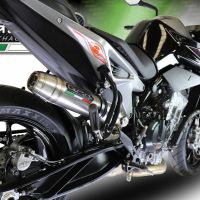 Escape compatible con Ktm Duke 790 2017-2020, Deeptone Inox, Escape racing, silenciador con tubo de conexion, articulo sin homologacion 