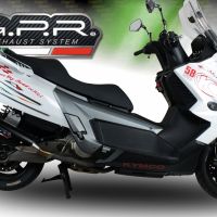 Escape compatible con Kymco Myroad 700 2012-2016, Power Bomb, Escape legal, homologado, silenciador con catalizador, db killer desmontable y tubo de conexión específico 