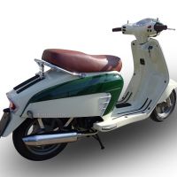 Escape compatible con Lambretta Lambretta 125 - 150 Milano 2012-2014, Ultracone lucido, Escape completo homologado y legal, incluido db killer extraíble 