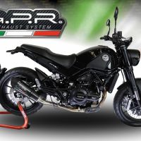 Escape compatible con Benelli Leoncino 500 Trail 2017-2024, Gpe Ann. Poppy, Escape legal, homologado, silenciador con db killer desmontable y tubo de conexión específico 