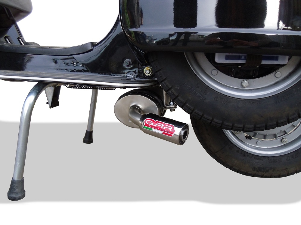 Escape compatible con Lml Star 125 4 Tempi - 4 Strokes Genuine Stella 2010-2013, Alluminio, Escape completo homologado y legal, incluido db killer extraíble 