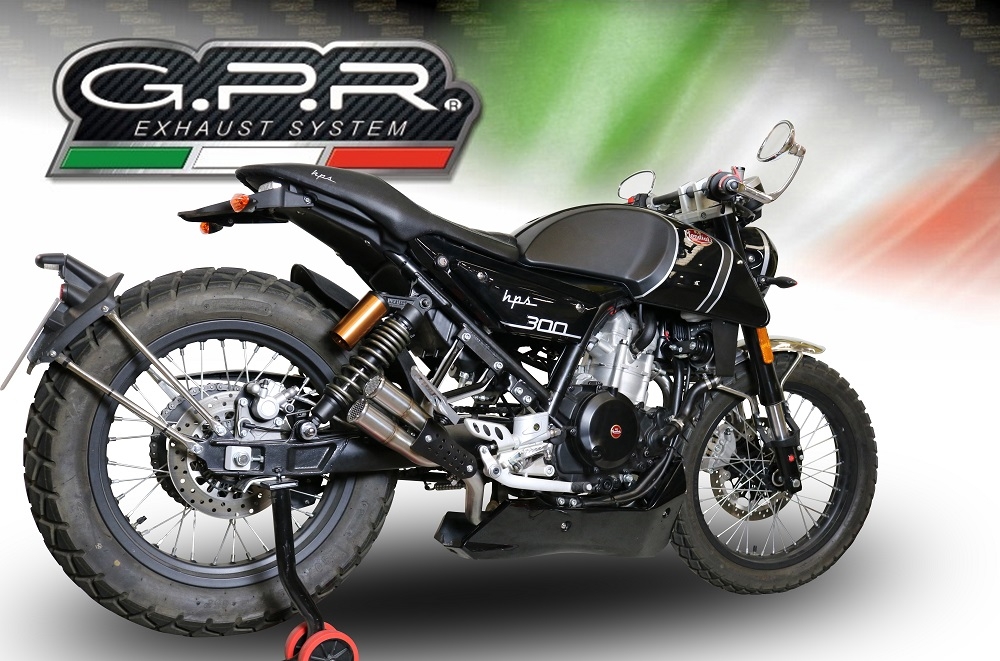 Escape compatible con F.B. Mondial Hps 300 2018-2019, F205, Escape racing, linea completa, suministrado con colector especifico, articulo sin homologacion 