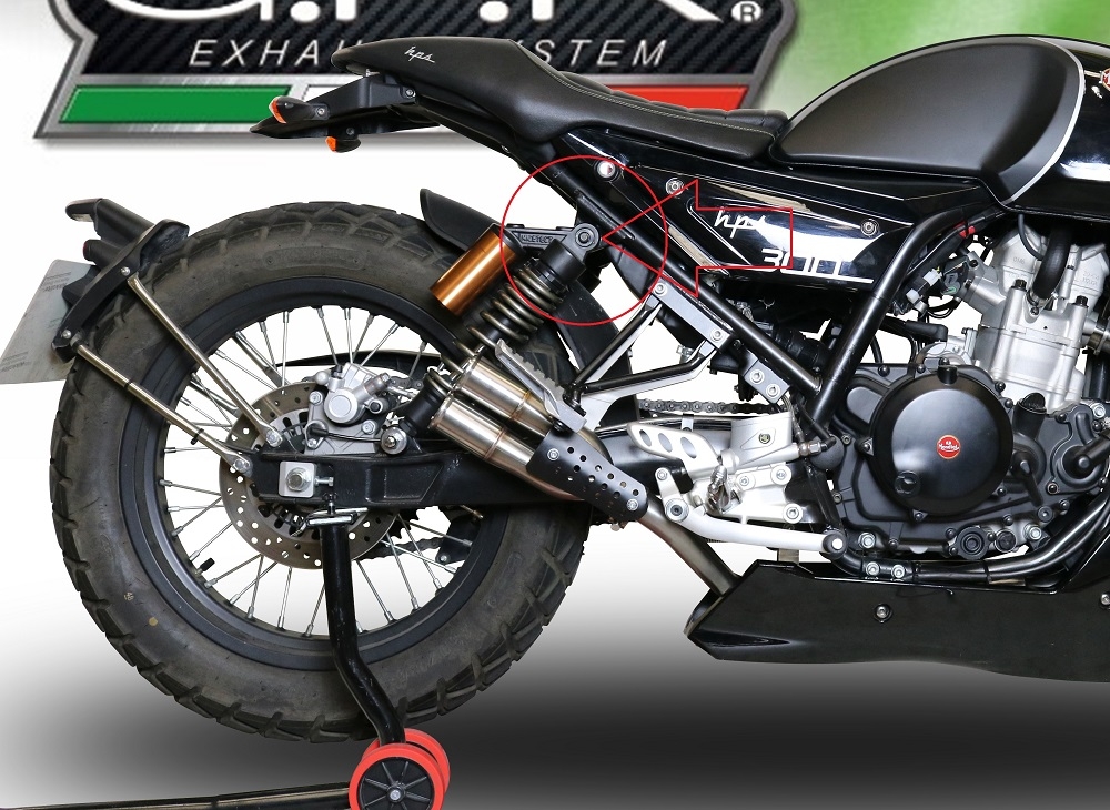 Escape compatible con F.B. Mondial Hps 300 2018-2019, F205, Escape racing, linea completa, suministrado con colector especifico, articulo sin homologacion 
