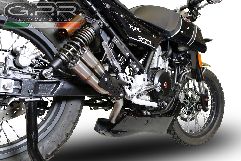 Escape compatible con F.B. Mondial Hps 300 2018-2019, F205, Escape racing, linea completa, suministrado con colector especifico, articulo sin homologacion 