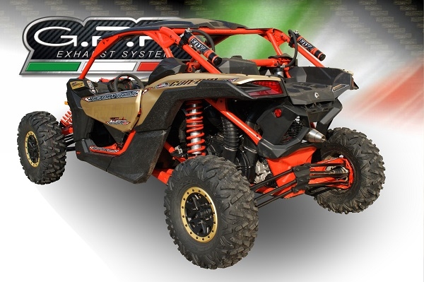 Escape compatible con Can Am Maverick X3 Turbo Buggy 2017-2024, Deeptone Atv, Escape legal, homologado, silenciador con db killer desmontable y tubo de conexión específico 