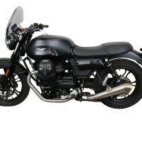 Escape compatible con Moto Guzzi V7 III Special-Stone-Carbon 2017-2018, Powercone Evo, Escape racing, linea completa, suministrado con colector especifico, articulo sin homologacion 