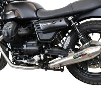 Escape compatible con Moto Guzzi V7 III Special-Stone-Carbon 2017-2018, Vintacone, Escape racing, linea completa, suministrado con colector especifico, articulo sin homologacion 
