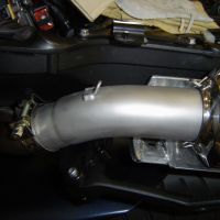 Escape compatible con Yamaha MT-01 2005-2011, Inox Tondo, Par de terminales de escape homologados, con db killer extraíbles y tubos de conexión específicos 