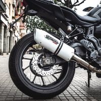 Escape compatible con Yamaha Mt-07 2014-2016, Albus Ceramic, Escape completo homologado y legal, incluido db killer extraíble 