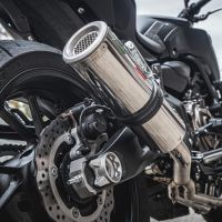 Escape compatible con Yamaha Mt-07 2014-2016, M3 Inox , Escape completo homologado y legal, incluido db killer extraíble 