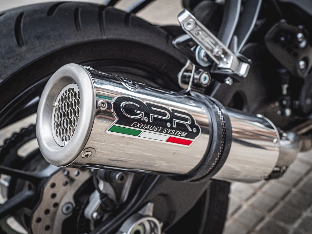 Escape compatible con Yamaha Mt-07 2014-2016, M3 Inox , Escape completo homologado y legal, incluido db killer extraíble 
