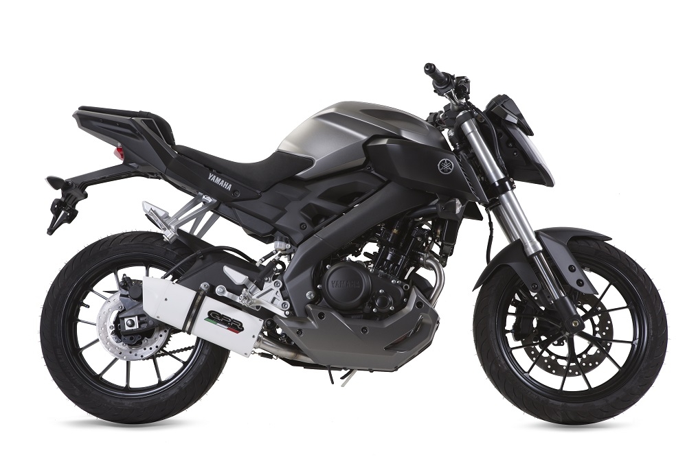 Escape compatible con Yamaha Mt 125 2017-2019, Albus Ceramic, Escape completo, no legal para países de la UE, con db killer extraíble 