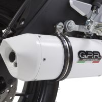 Escape compatible con Yamaha Mt 125 2017-2019, Albus Ceramic, Escape completo, no legal para países de la UE, con db killer extraíble 