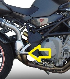 Escape compatible con Mv Agusta Brutale 910 S - R 2005-2011, M3 Inox , Escape legal, homologado, silenciador con db killer desmontable y tubo de conexión específico 