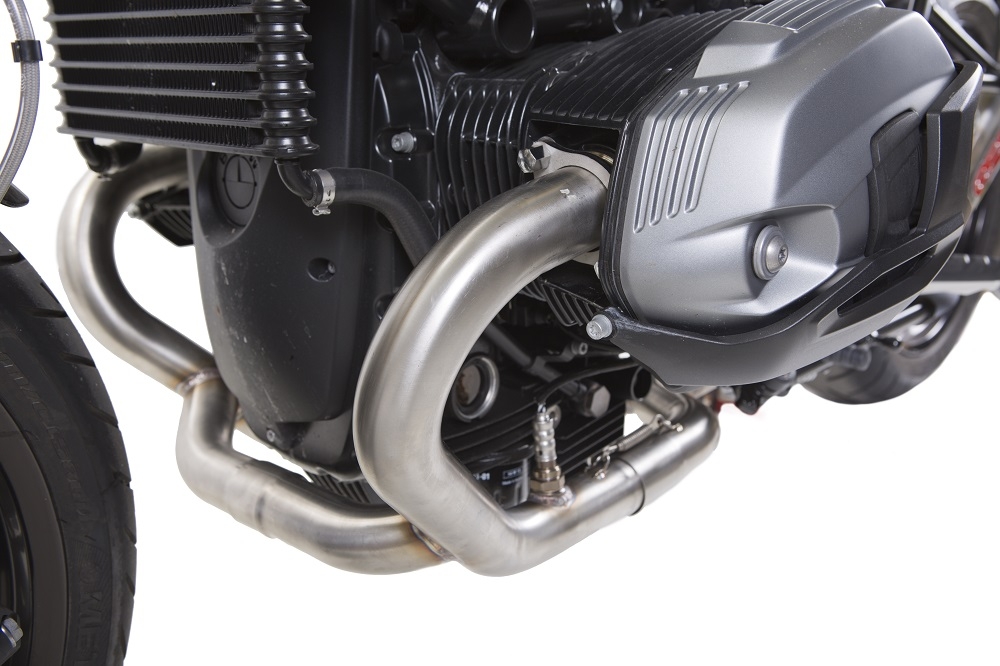 Escape compatible con Bmw R Nine-T 1200 -Pure -Racer -Scrambler -Urban G-S 2013-2019, Decatalizzatore, Tubo supresor de catalizador 