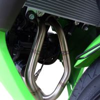 Escape compatible con Kawasaki Ninja 300 R 2012-2017, Deeptone Inox, Escape completo, no legal para países de la UE, con db killer extraíble 