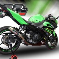 Escape compatible con Kawasaki Z 400 2023-2025, Deeptone Inox, Escape legal, homologado, silenciador con db killer desmontable y tubo de conexión específico 