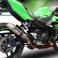 Escape compatible con Kawasaki Z 400 2023-2025, Deeptone Inox, Escape legal, homologado, silenciador con db killer desmontable y tubo de conexión específico 
