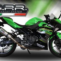 Escape compatible con Kawasaki Ninja 500 2023-2025, Gpe Ann. titanium, Escape racing, linea completa, suministrado con colector especifico, articulo sin homologacion 
