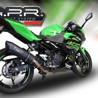 Escape compatible con Kawasaki Ninja 400 2023-2025, Furore Evo4 Nero, Escape legal, homologado, silenciador con db killer desmontable y tubo de conexión específico 