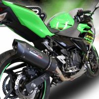Escape compatible con Kawasaki Ninja 400 2023-2025, Furore Evo4 Nero, Escape legal, homologado, silenciador con db killer desmontable y tubo de conexión específico 