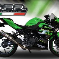 Escape compatible con Kawasaki Z 400 2023-2024, M3 Inox , Escape racing, linea completa, suministrado con colector especifico, articulo sin homologacion 