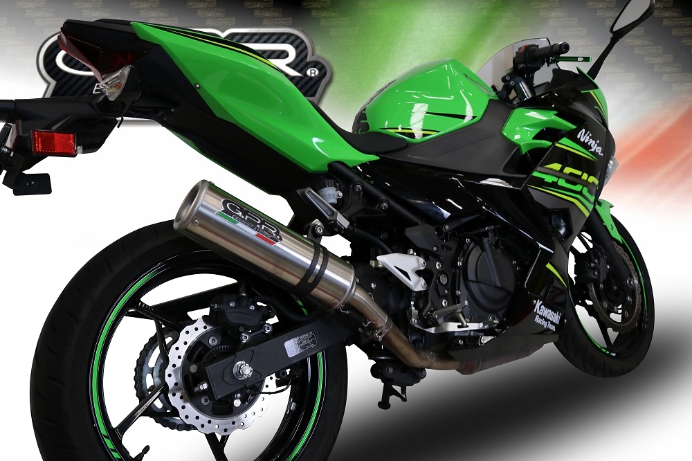 Escape compatible con Kawasaki Z 400 2023-2024, M3 Inox , Escape racing, linea completa, suministrado con colector especifico, articulo sin homologacion 