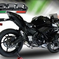 Escape compatible con Kawasaki Ninja 650 2021-2022, Deeptone Inox, Escape completo, no legal para países de la UE, con db killer extraíble 
