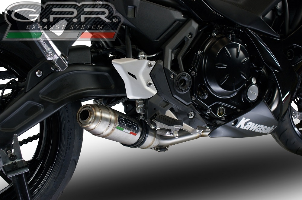 Escape compatible con Kawasaki Ninja 650 2021-2022, Deeptone Inox, Escape completo, no legal para países de la UE, con db killer extraíble 