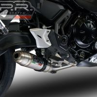 Escape compatible con Kawasaki Ninja 650 2021-2022, Deeptone Inox, Escape completo, no legal para países de la UE, con db killer extraíble 
