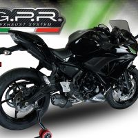 Escape compatible con Kawasaki Ninja 650 2021-2022, Furore Nero, Escape completo, no legal para países de la UE, con db killer extraíble 
