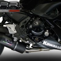 Escape compatible con Kawasaki Ninja 650 2021-2022, Furore Nero, Escape completo, no legal para países de la UE, con db killer extraíble 