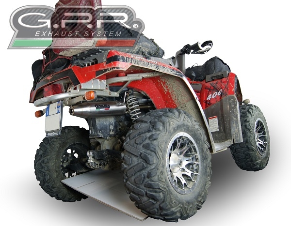 Escape compatible con Can Am Can Am 400 2005-2011, Deeptone Atv, Escape completo homologado y legal, incluido db killer extraíble 