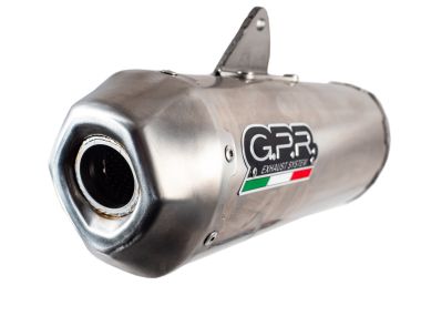 Escape compatible con Yamaha Grizzly 700 2007-2024, PENTACROSS INOX, Escape legal, homologado, silenciador con db killer desmontable y tubo de conexión específico 