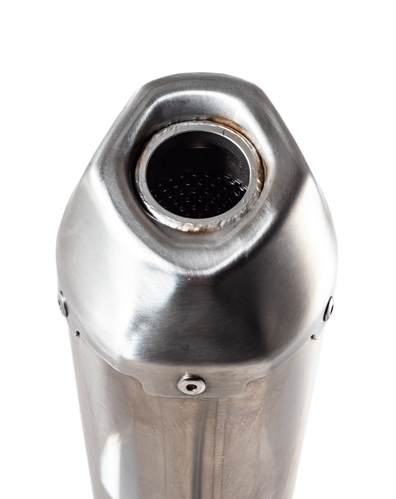 Escape compatible con Yamaha YZ 450 FX 2016-2018, Pentacross Inox, Escape completo racing, incluyendo colector y db killer desmontable, sin homologación 
