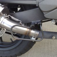 Escape compatible con Kymco Quannon 125 2007-2016, Albus Ceramic, Escape legal, homologado, silenciador con db killer desmontable y tubo de conexión específico 