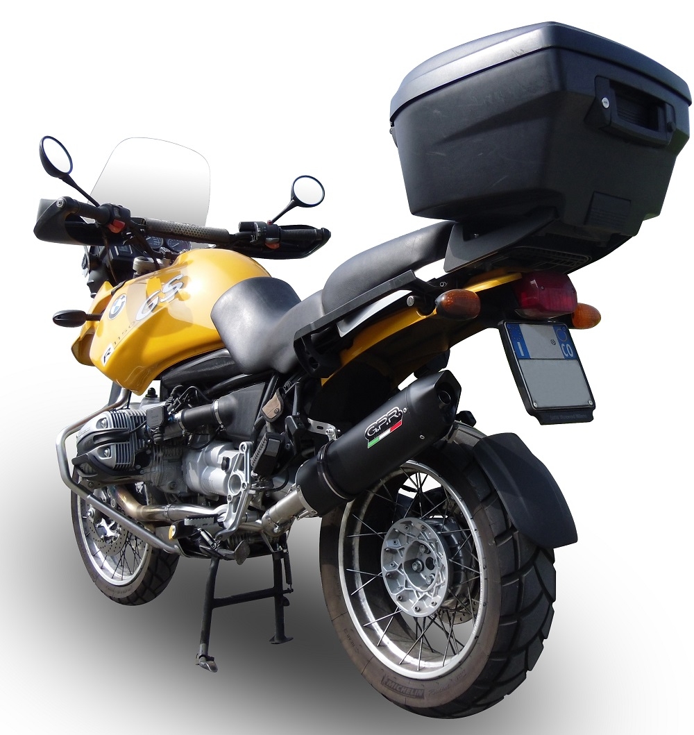 Escape compatible con Bmw R 850 R 2003-2007, Furore Nero, Escape legal, homologado, silenciador con db killer desmontable y tubo de conexión específico 
