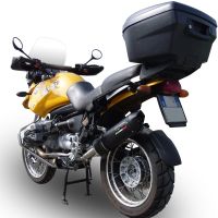 Escape compatible con Bmw R 850 R 2003-2007, Furore Nero, Escape legal, homologado, silenciador con db killer desmontable y tubo de conexión específico 