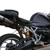 Escape compatible con Bmw R 1200 S 2006-2008, Gpe Ann. titanium, Par de terminales de escape homologados, con db killer extraíbles y tubos de conexión específicos 