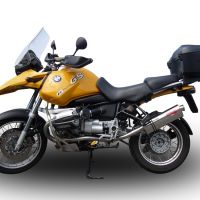 Escape compatible con Bmw R 850 R 2003-2007, Trioval, Escape legal, homologado, silenciador con db killer desmontable y tubo de conexión específico 