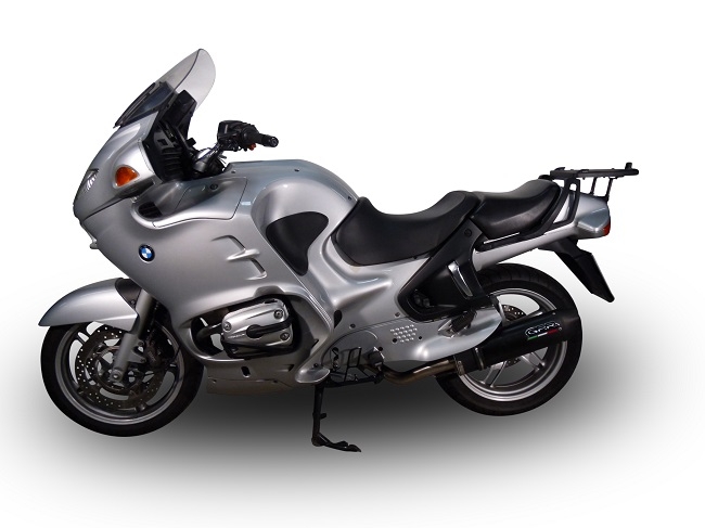 Escape compatible con Bmw R 1150 Rt 2000-2006, Furore Nero, Escape legal, homologado, silenciador con db killer desmontable y tubo de conexión específico 