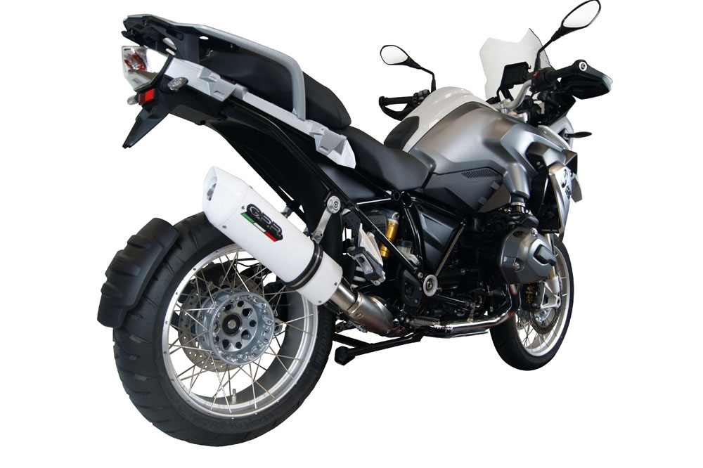 Escape compatible con Bmw R 1200 Gs 2017-2018, Albus Evo4, Escape legal, homologado, silenciador con db killer desmontable y tubo de conexión específico 