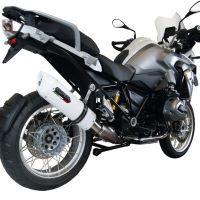 Escape compatible con Bmw R 1200 Gs 2017-2018, Albus Evo4, Escape legal, homologado, silenciador con db killer desmontable y tubo de conexión específico 