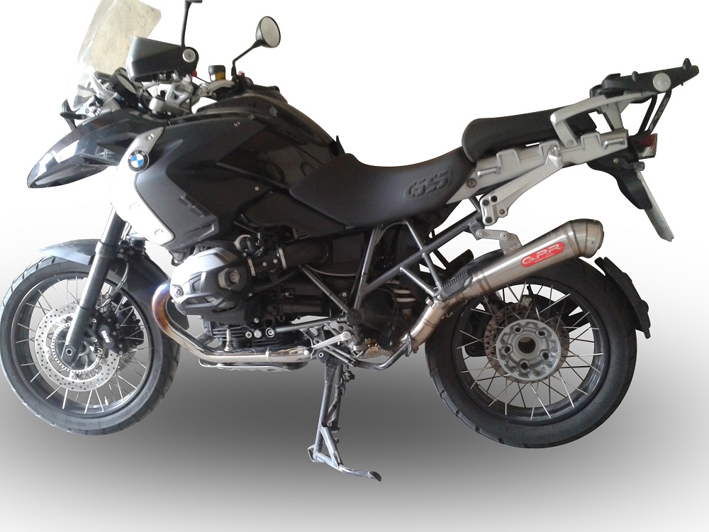 Escape compatible con Bmw R 1200 Gs -Adventure 2005-2009, Powercone Evo, Escape legal, homologado, silenciador con db killer desmontable y tubo de conexión específico 