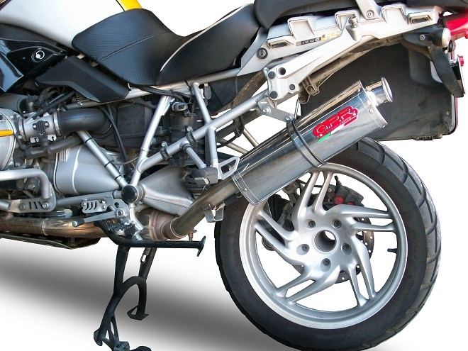 Escape compatible con Bmw R 1200 Gs -Adventure 2004-2009, Trioval, Escape legal, homologado, silenciador con db killer desmontable y tubo de conexión específico 