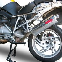 Escape compatible con Bmw R 1200 Gs -Adventure 2004-2009, Trioval, Escape legal, homologado, silenciador con db killer desmontable y tubo de conexión específico 